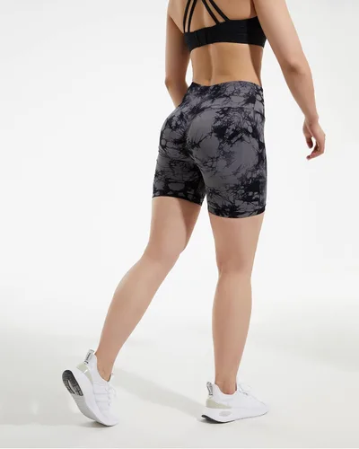 Vista 4 de FITOP Pantalones cortos de yoga para mujer, 2 piezas, con levantamiento de glúteos, sin costuras, cintura alta, atléticos, pantalones cortos