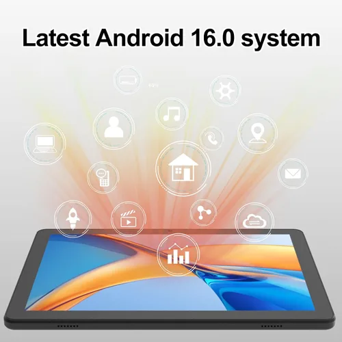Vista 5 de Tableta de 10 pulgadas Android 15 Tablets con estuche 20GB (4+16) RAM+128GB ROM, 6000mah Batería 10 en Android Tableta, 2MP+8MP Cámara dual 10.1