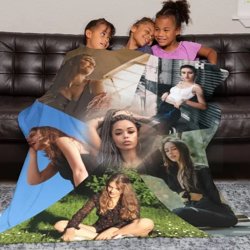 Vista 5 de Regalo para mamá y esposa, manta personalizada con 6 fotos, manta personalizada con imagen para familia, amigo, padre, madre, Navidad, cumpleaños