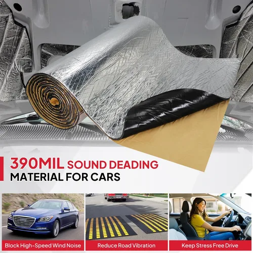 Vista 7 de Alfombrilla de aislamiento de calor y sonido para barco y auto, 10mm, 52 pies cuadrados, espuma cerrada de 390 mil, material de aislamiento térmico