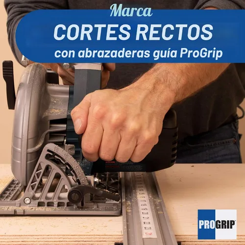 Vista 3 de Abrazadera y guía de borde recto ProGrip de 50