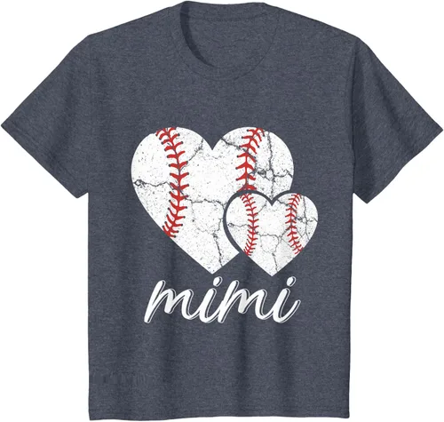 Vista 71 de Camiseta de béisbol Mimi para el Día de la Madre, Negro, S