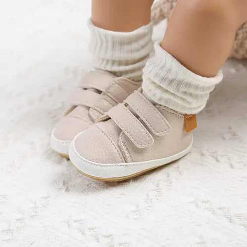 Vista 3 de GAISUMMI Zapatos para bebés niños y niñas, tenis de piel sintética para recién nacidos, suela de goma antideslizante, unisex, para niños pequeños