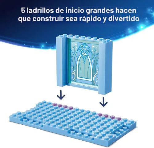 Vista 3 de LEGO Disney Frozen Elsa's Ice Castle & Snow Ride Adventure Building Toy - Juguetes de Frozen para niñas y niños, a partir de 4 años - Regalo