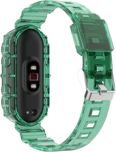 Vista 13 de REYDA Correa de silicona compatible con Xiao Mi Smart Band 7/Mi Smart Band 6/Mi Smart Band 5, suave y flexible y transpirable, pulsera de silicona