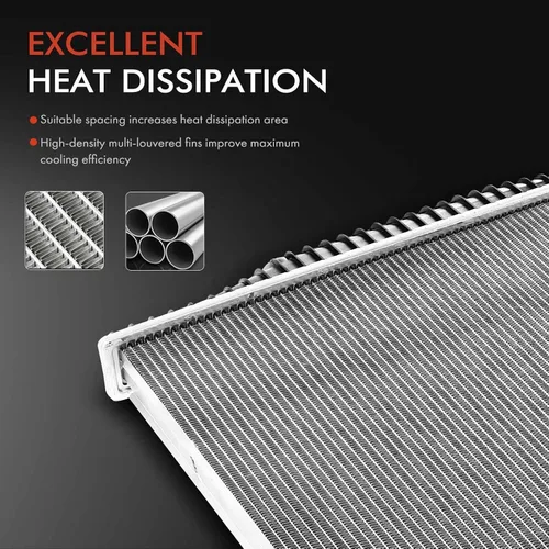 Vista 3 de Radiador de aluminio para automóvil, radiadores de rendimiento de motor de repuesto automotriz, radiador de transmisión para Accord 2.4L GAS