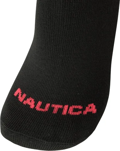Vista 5 de Nautica Calcetines para mujer - Calcetines ligeros atléticos de corte bajo (paquete de 6)