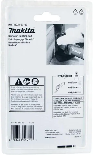 Vista 4 de Makita B-67169 Starlock® Almohadilla de lijado