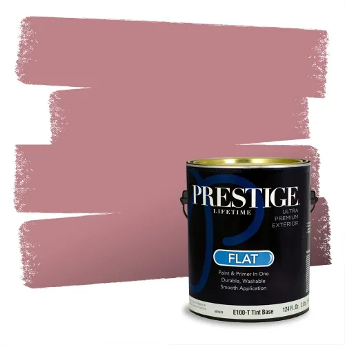 Vista 231 de Prestige Paints Pintura exterior e imprimación en uno, 1 galón, plano, coincidencia comparable de Valspar* Amber Rose*