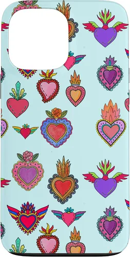 Vista 24 de Latinas Milagros Tin Hearts Phone Case Gift Watercolor Case for iPhone 17