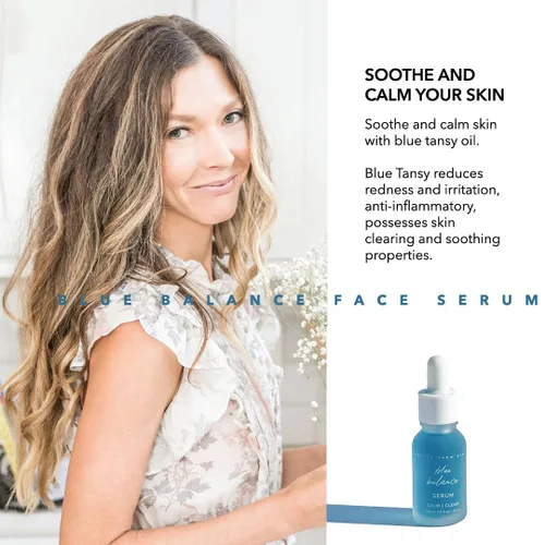Vista 5 de Pretty Farm Girl Blue Balance - Suero facial calmante con tanaceto azul y manzanilla, fórmula hidratante ligera para enrojecimiento e irritación