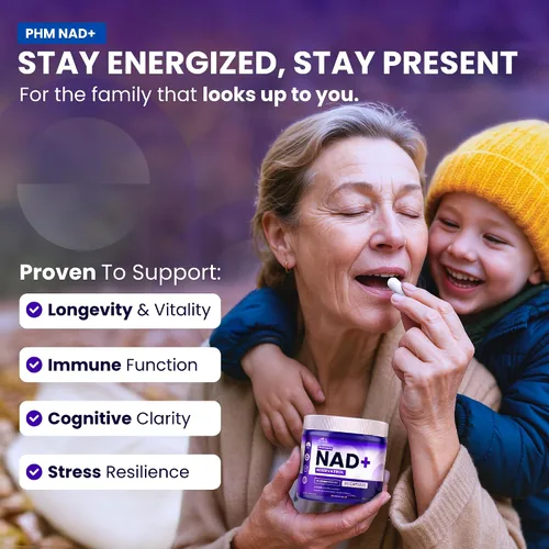 Vista 5 de PURE HEALTH MAX Suplemento de resveratrol PHM NAD - Suplementos liposomales NAD+ para hombres y mujeres Alternativa NMN y NMNH 90 cápsulas