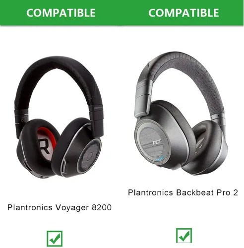 Vista 4 de VEKEFF Almohadillas de repuesto para auriculares de ruido Plantronics Backbeat Pro 2