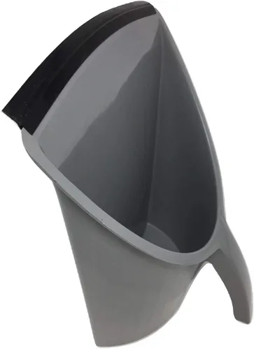 Vista 8 de HandyPan - Recogedor resistente, color negro, grande, fabricado en los Estados Unidos con borde de sellado apretado para mantener el polvo