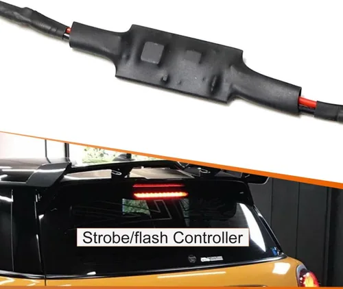 Vista 9 de ADIIL Lente transparente rojo brillante 8-LED 3rd freno stop luz trasera kit compatible con 2002 2003 2004 2005 2006 Mini Cooper OEM lámpara
