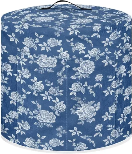 Vista 22 de Suobstales Cubierta antipolvo con estampado de girasol para olla instantánea de 6 cuartos de galón, diseño de nota musical, cubierta de olla a Nota