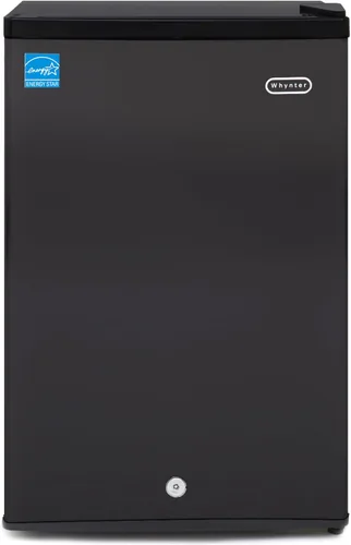 Vista 10 de Whynter Congelador Vertical Pequeño Mini Con Cerradura para Dormitorios, Residencias Universitarias, Garajes, Oficinas CUF-110B, Negro Energy Star