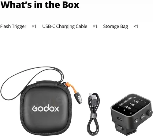 Vista 8 de Godox Disparador de flash inalámbrico X3F TTL, transmisor de flash de pantalla táctil para cámaras Fuji, batería incorporada