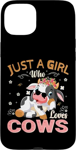 Vista 9 de Just A Girl Who Loves Cows Case for iPhone 16