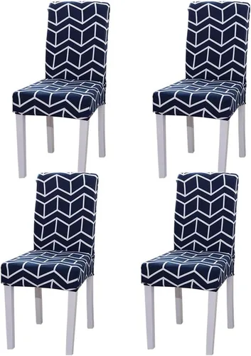 Vista 13 de Funda protectora para silla de comedor, lavable, extraíble, de elastano