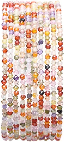 Vista 48 de BEADIA Cuentas de piedra natural africana de turquesa faceted rondelle 3x4mm semipreciosas sueltas para hacer joyas 38cm