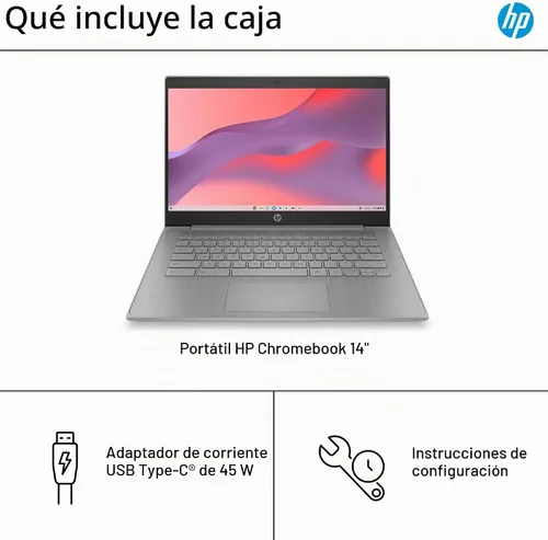 Vista 7 de Computadora portátil HP de 14" para estudiantes, edición 2026, procesador