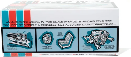 Vista 2 de AMT 1966 Olds 442 Hardtop 1:25 Kit de modelo a escala 1:25