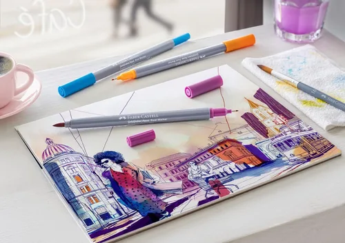 Vista 5 de Faber-Castell Goldfaber Aqua - Marcadores dobles (24 marcadores de acuarela)