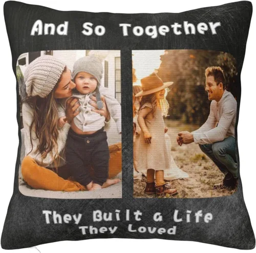 Vista 14 de Regalos para mamá - Funda de almohada personalizada con fotos, funda de almohada personalizada con foto para mamá, funda de almohada personalizada