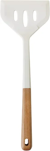 Vista 11 de Juego de utensilios de cocina de mango de madera blanca de 13 piezas, utensilios de cocina antiadherentes de silicona disponibles, mango 13