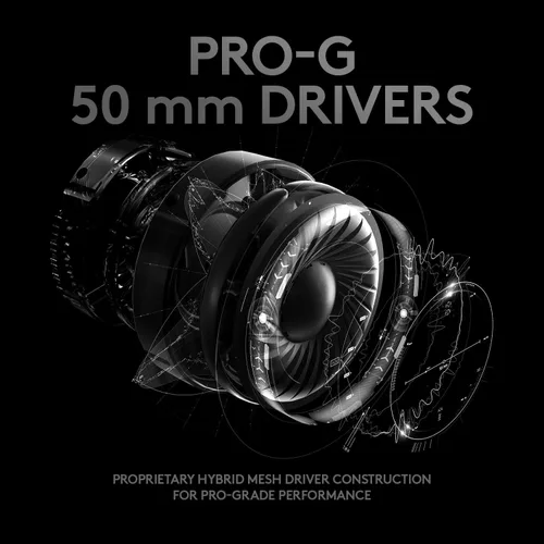 Vista 6 de Logitech G Pro X - Auriculares de diadema para videojuegos, con tecnología de voz azul, color negro