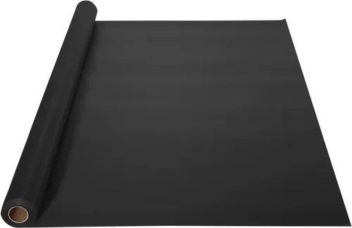 Vista 2 de Hoffmaster Mantel en rollo de plástico, 40 pulgadas x 100 pies, negro