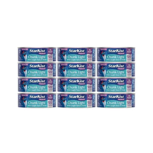 Vista 12 de StarKist Trozos de atún ligero en agua 25% menos de sodio, lata de 5 onzas