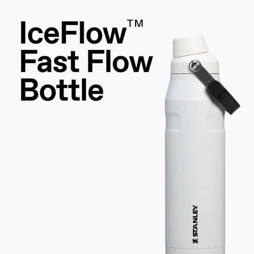 Vista 4 de STANLEY Botella de flujo rápido IceFlow, 36 onzas, ceniza
