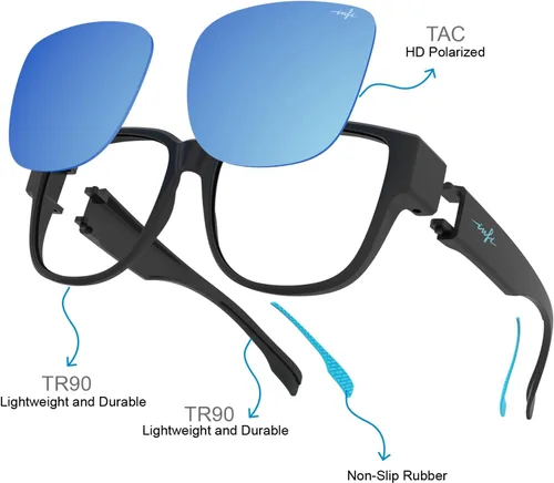 Vista 4 de INFI Lentes de sol polarizados para mujeres y hombres, pesca, conducción, al aire libre, lentes espejados, protección UV
