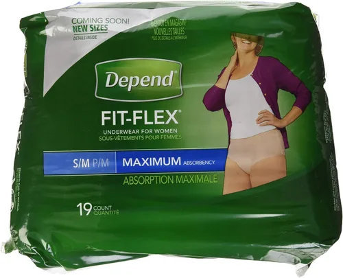 Vista 10 de Depend Ropa interior desechable de protección fresca Pretina femenina Estilo pequeño, 47915, máximo, 38 Ct