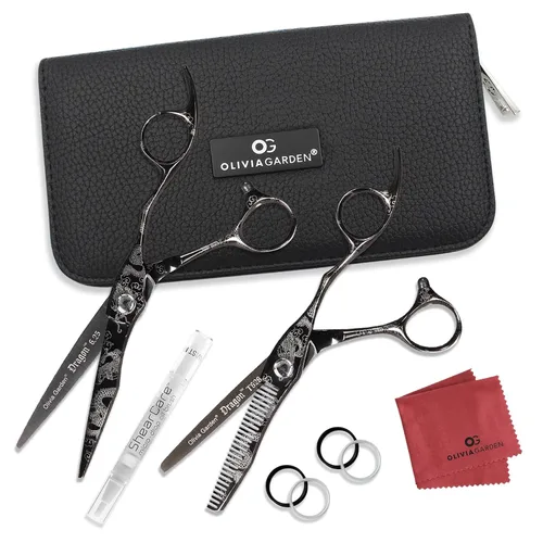 Vista 7 de Olivia Garden Dragon Professional Hairdressing Shear and Thinner Intro Case
