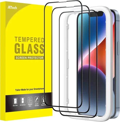 Vista 18 de JETech Protector de pantalla para iPhone SE 3/2, iPhone 8/7, negro, paquete de 3