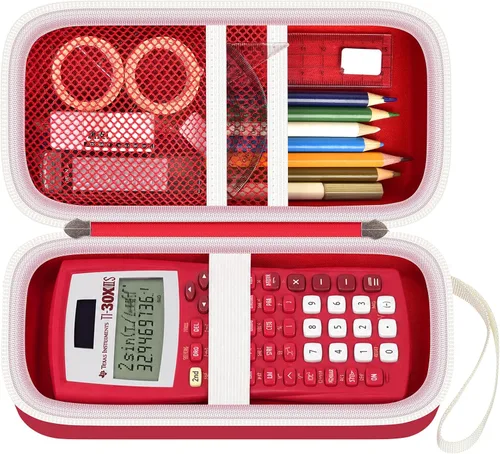 Vista 10 de Funda para calculadora TI-30XS/TI-30XIIS/TI-30Xa/TI-36X Pro Negro
