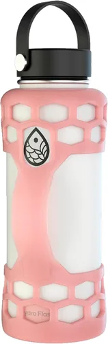 Vista 11 de Protector de funda de silicona para maletero con asa, compatible con Hydro Flask de 40 onzas, 32 onzas, 24 onzas, 21 onzas, parachoques protector