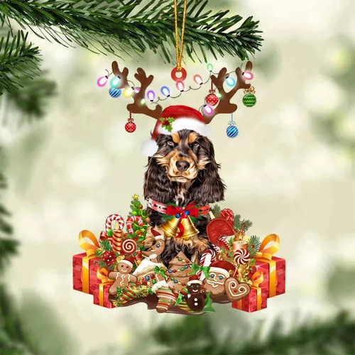Vista 75 de Nazenti Adorno de Navidad personalizado de reno de Alaskan Malamute – Adorno de perro personalizado para amantes de las mascotas, acrílico plano