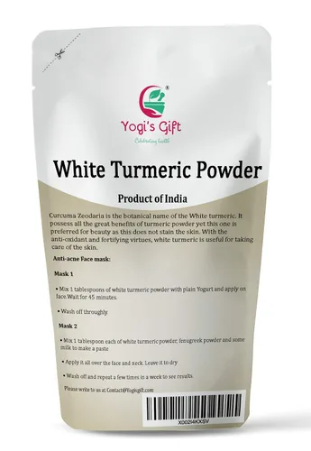 Vista 3 de Paquete múltiple Polvo de cúrcuma blanca + paquete de polvo de aloe vera 8 onzas cada uno