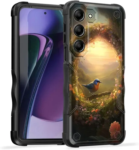 Vista 211 de Funda para Galaxy A14 5G, [Doble Capa][Protección contra Caídas de Grado Militar de 10 Pies] [Antideslizante] Funda Resistente a Prueba de Golpes
