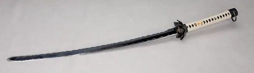 Vista 2 de Espada katana hecha a mano, Sekiro Shadows Die Twice Cosplay, espada samurai japonesa real (espada completa), Catanas Japonesas Reales