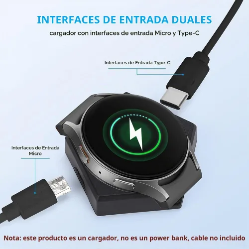 Vista 3 de Llavero cargador para Samsung Galaxy Watch Ultra/8/7/6/5/4/3/Active