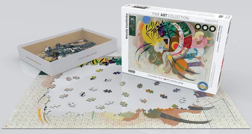 Vista 3 de EuroGraphics Wassily Kandinsky - Rompecabezas (1000 piezas) (6000-0839), color blanco