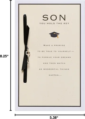 Vista 6 de American Greetings Tarjeta de graduación para hijo (merece toda alegría y éxito)