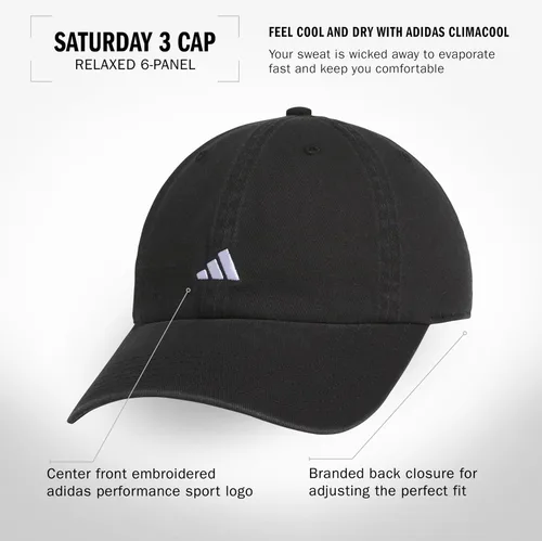 Vista 89 de adidas Gorra ajustable relajada Saturday para mujer