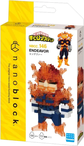 Vista 2 de Nanoblock - My Hero Academia - Endeavor, kit de construcción de la serie de personajes Endevor