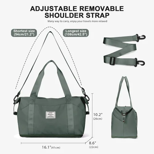 Vista 6 de Bolsa de viaje - 3, A6-verde, Bolsa de viaje